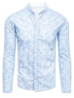 Modrá elegantná pánska košeľa