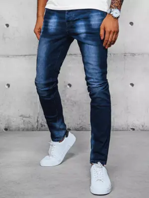 Modré džínsové nohavice
