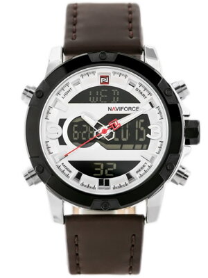 Pánske hodinky NAVIFORCE - NF9097 (zn043a) - brown/silver