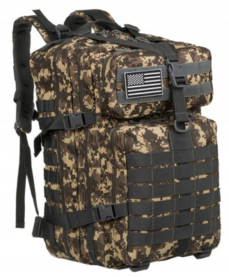 Vodotesný polyesterový a nylonový cestovný batoh vojenskej kvality - Peterson