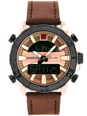 Pánske hodinky NAVIFORCE - NF9114 (zn046e) - brown/rosegold