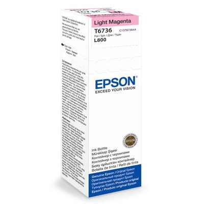 Epson originál ink C13T67364A, light magenta, 70ml, Epson L800, light magenta
