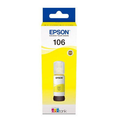 Epson originál ink C13T00R440, 106, yellow, 70ml, Epson EcoTank ET-7700, ET-7750 Express Premium ET-7750, žltá