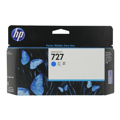 HP originál ink F9J76A, HP 727, cyan, 300ml, HP DesignJet T1530,T2530,T930,T1500,T2500,T920, azurová