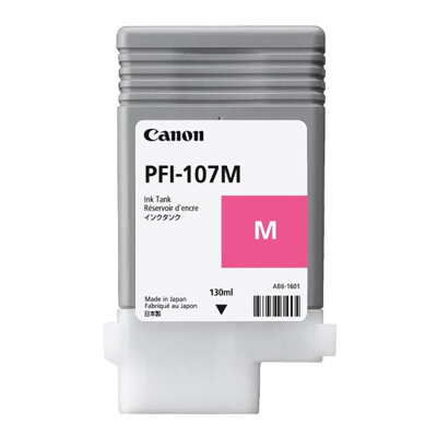 Canon originál ink PFI107M, magenta, 130ml, 6707B001, Canon iPF-680, 685, 780, 785, purpurová