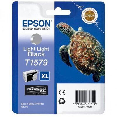 Epson originál ink C13T15794010, light light black, 25,9ml, Epson Stylus Photo R3000, light light black