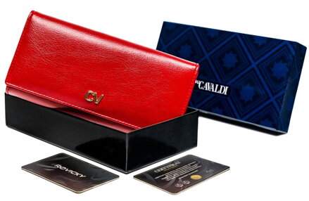 Elegantná, veľká dámska peňaženka z ekologickej kože - 4U Cavaldi skl.