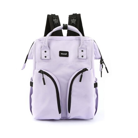 Praktický ruksak typu mommy bag vo fialovej farbe - Himawari