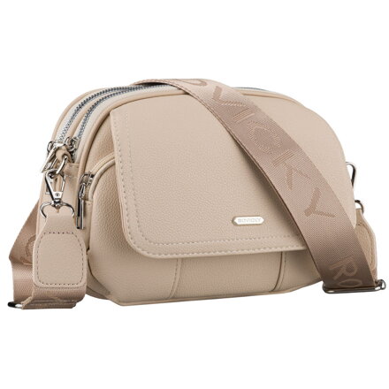 Béžová dámska crossbody kabelka Rovicky z ekologickej kože