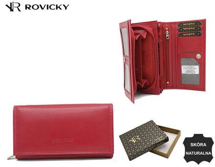Kožená dámska peňaženka s klopou – Rovicky