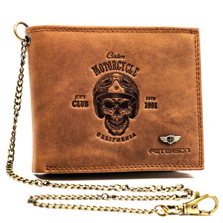 Pánska peňaženka bez zapínania z nubukovej kože - Peterson