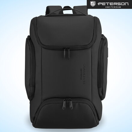 Priestranný batoh na notebook s USB portom - Peterson