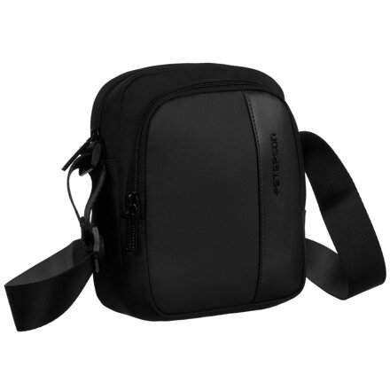 Čierna malá pánska crossbody taška – Peterson
