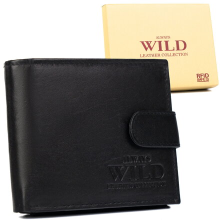 Elegantná peňaženka z pravej kože s patentným zapínaním - Always Wild