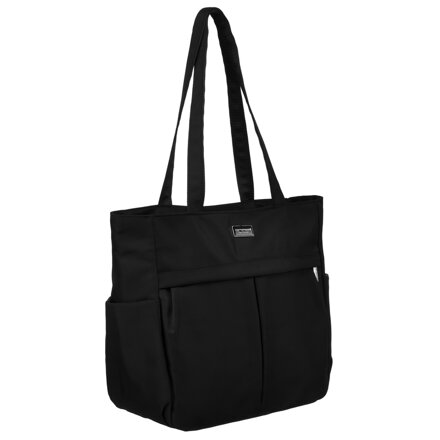 Módna čierna shopper taška A4 – Peterson