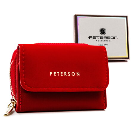 Štýlová dámska peňaženka z hladkej ekologickej kože - Peterson
