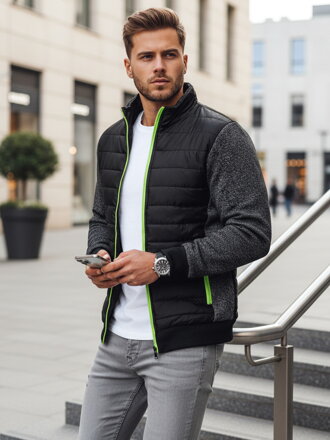 Čierna prechodná bunda