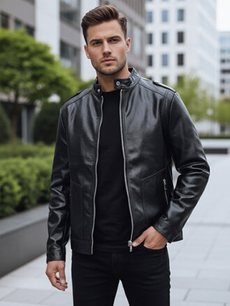 Pánska čierna bunda Dstreet TX4714