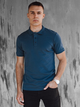 Pánske polo tričko modré Dstreet PX0603