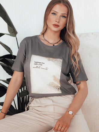 T-shirt damski CHANTE brązowy Dstreet RY2585