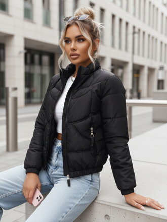 Dámska prechodná bunda SALECA Farba čierna DSTREET TY4250