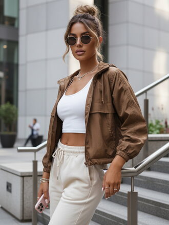 GRAUS dámska bunda hnedá Dstreet TY4235