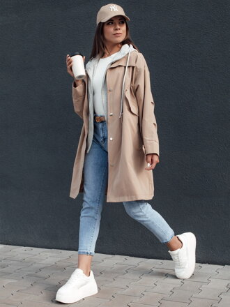 MODERN LOOK dámska bunda parka béžová Dstreet TY4396