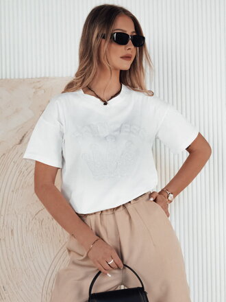 T-shirt damski PRINCY biały Dstreet RY2391
