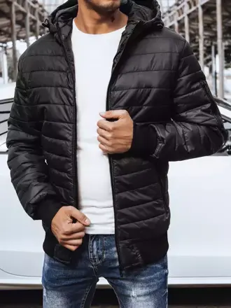 Trendová čierna bunda pre pánov