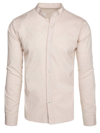 Košeľa pánska casual béžová Dstreet DX2651