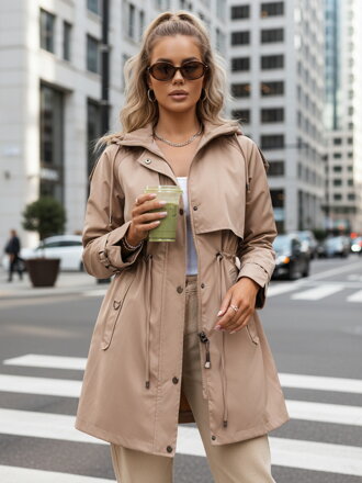 BRENS dámska bunda parka béžová Dstreet TY4232