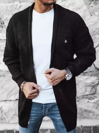 Čierny pánsky kardigán
