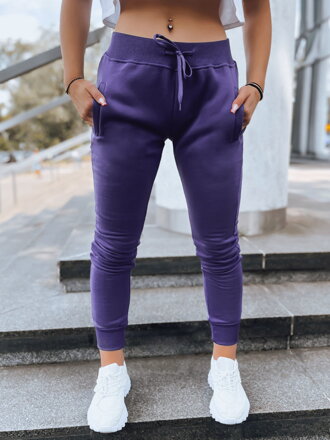 Dámske fialové tepláky FITS UY0581