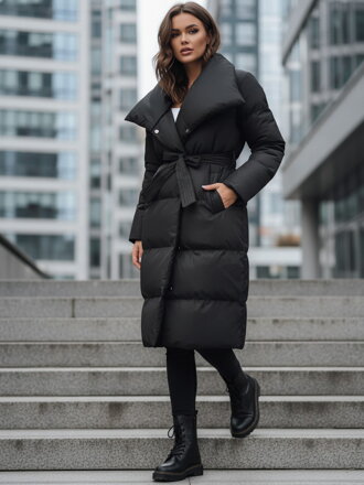 Pekná dámska čierna bunda 