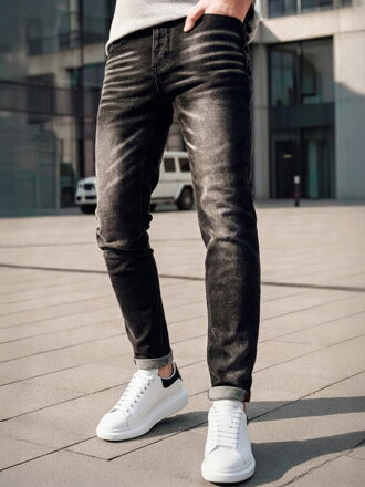 Čierne džinsy Dstreet UX4248