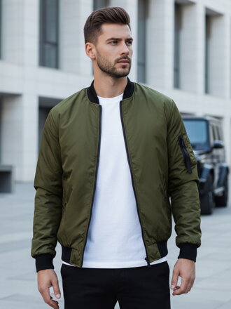 Štýlová zelená bomber bunda