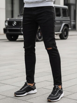 Čierne štýlové nohavice