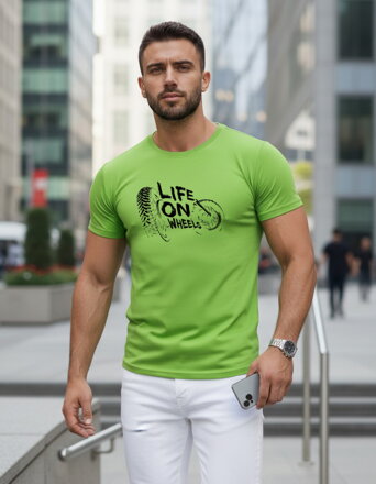 Men's Life on Wheels T-Shirt lindgrün Dstreet NX5016R