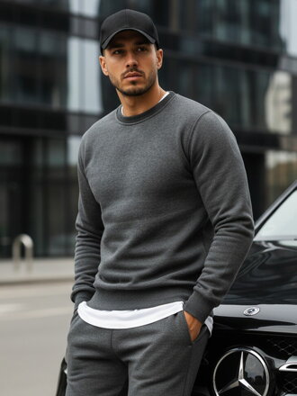 Pánska mikina sivej farby (bx2405)