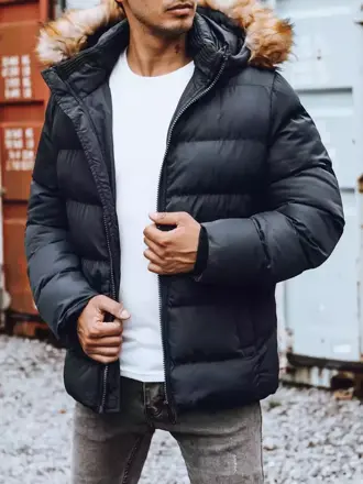 Granátová zimná bunda s kapucňou