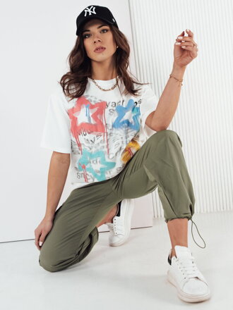 T-shirt damski STRELLO biały Dstreet RY2402