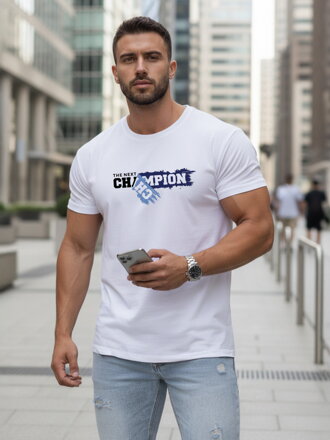 Herren T-Shirt mit Totenkopf und Blumendruck NX079R