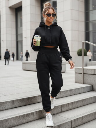 Tepláková čierna súprava