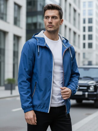 Pánska prechodná modrá bunda Dstreet TX4699