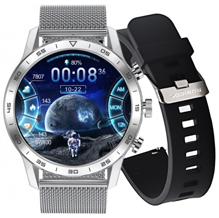 SMARTWATCH pánske Rubicon RNCE84  - uskutočňovanie hovorov  (sr028a)skl.