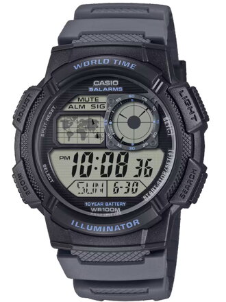 Pánske digitálne hodinky Casio AE-1000W-8AVEF sivé