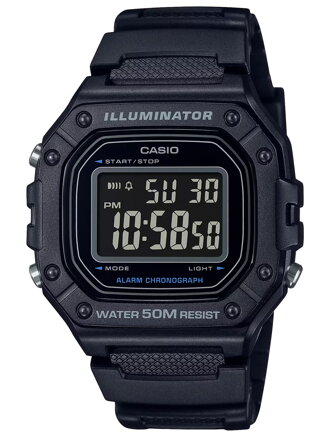 PÁNSKE HODINKY CASIO W-218H-1B + KRABIČKA