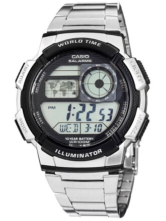 Pánske hodinky CASIO AE-1000WD 1A (zd073h) - WORLD TIME + BOX