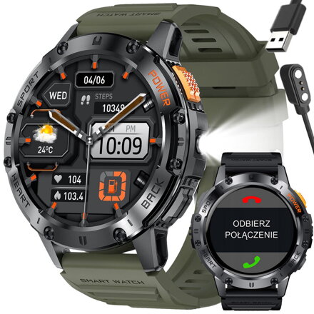 GRAVITY GT22-5 PÁNSKE INTELIGENTNÉ HODINKY - AMOLED, PRÍDAVNÝ REMIENOK (sg030e)