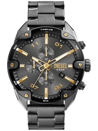 PÁNSKE HODINKY DIESEL Chronograf s hrotmi DZ4669 + KRABIČKA